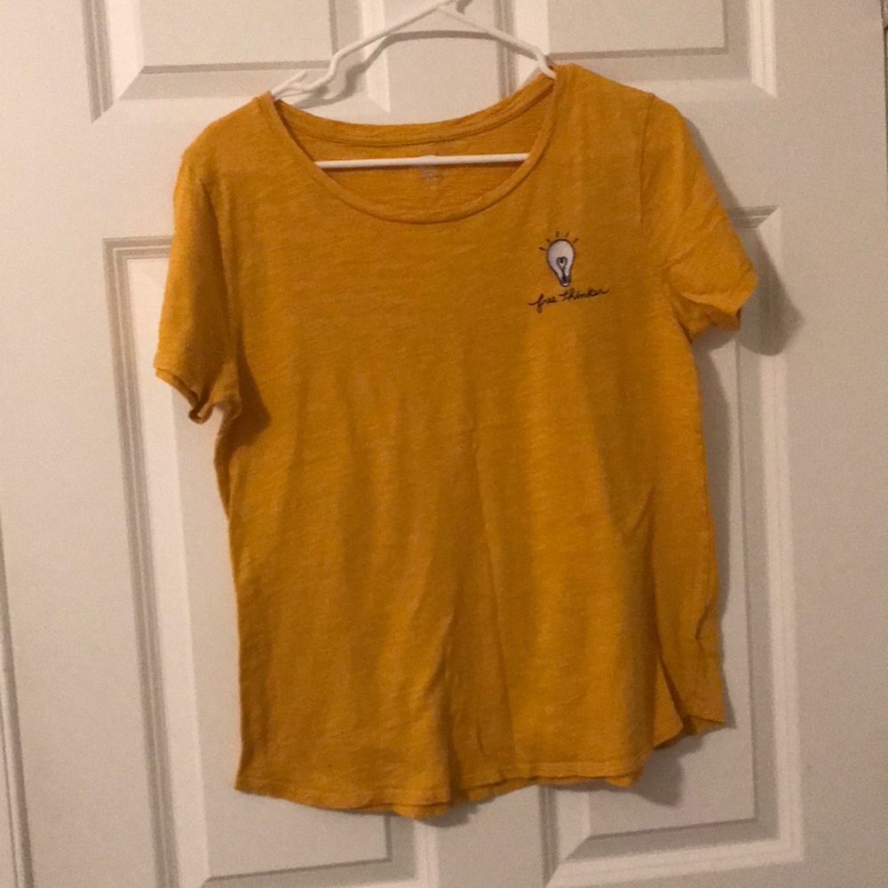 Yellow tee